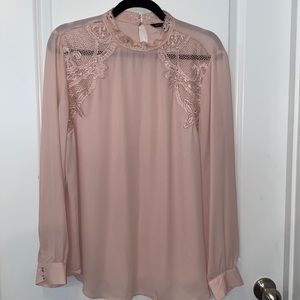 Lace detail work top